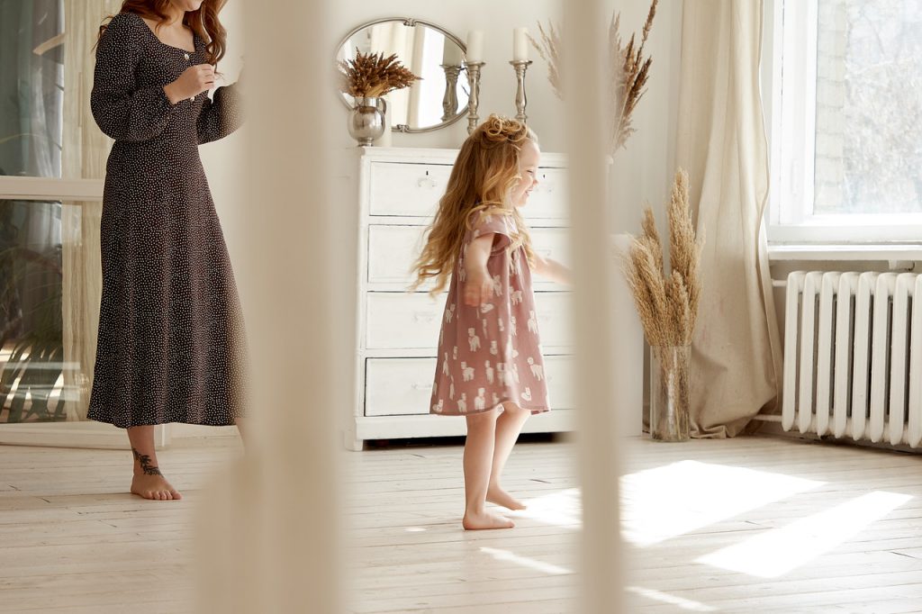 A family enjoying their new home that a real estate agent helped them buy.
